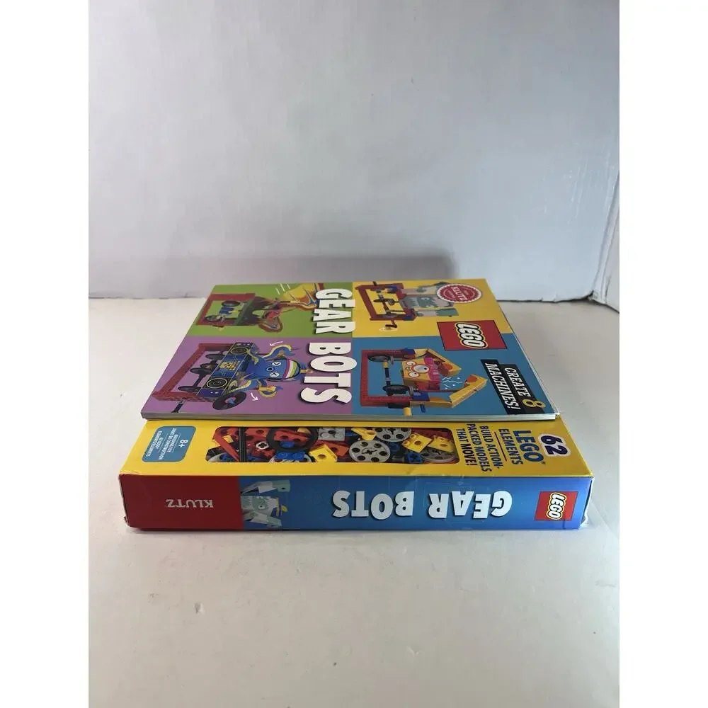 LEGO Gear Bots Klutz STEM Science Activity Book Kit Complete 62 PCs New In Box!!